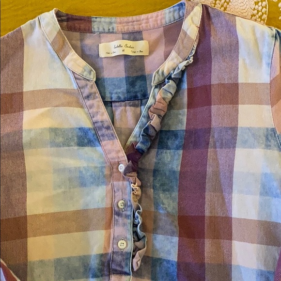 Cute denim colored plaid from Anthropologie - Picture 2 of 5